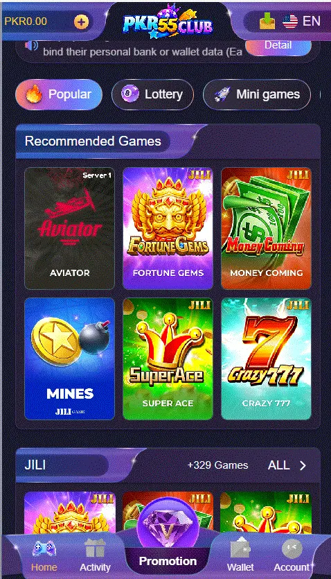 pkr55club game