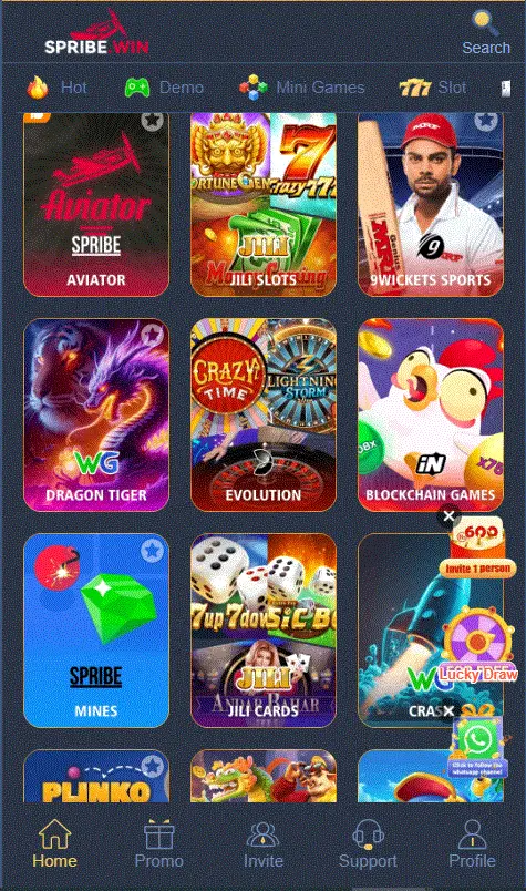 spribewin game